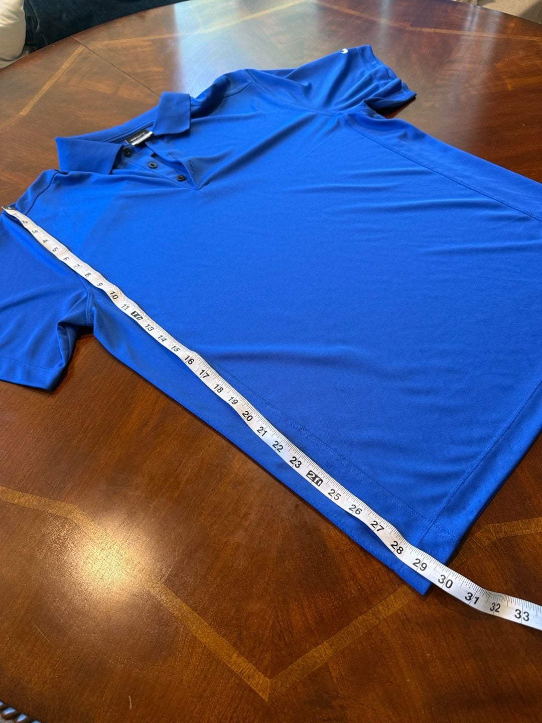 Nike Golf Dri-Fit Polo Shirt Size XL Blue Short Sleeve Athletic Golf 7