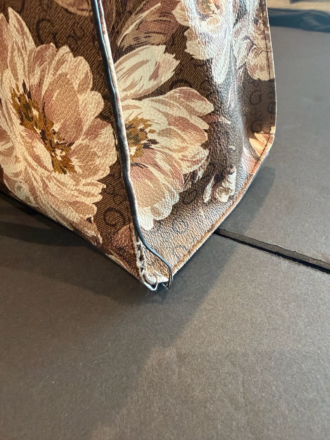 Guess Floral Logo Print Satchel Bag 6