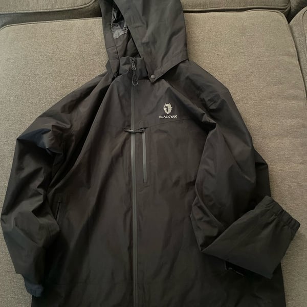 Black Yak B Varsa Water Proof Jacket Size 115 Black Waterproof