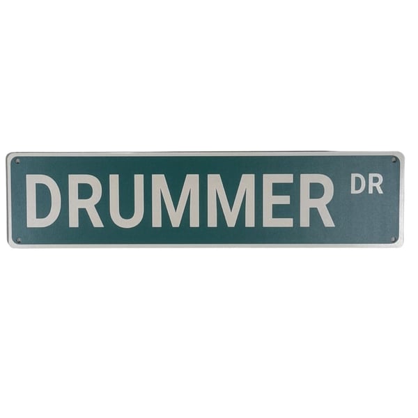Drummer Rd Street Metal Street Sign 4X16