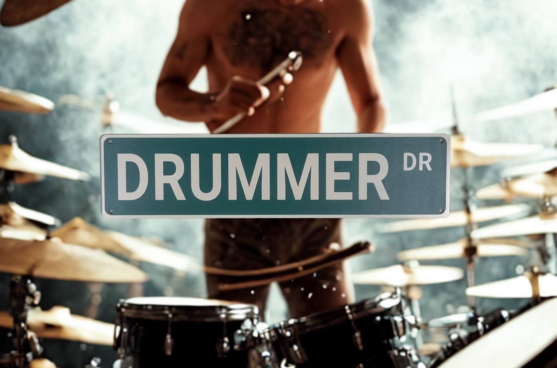 Drummer Rd Street Metal Street Sign 4X16 3