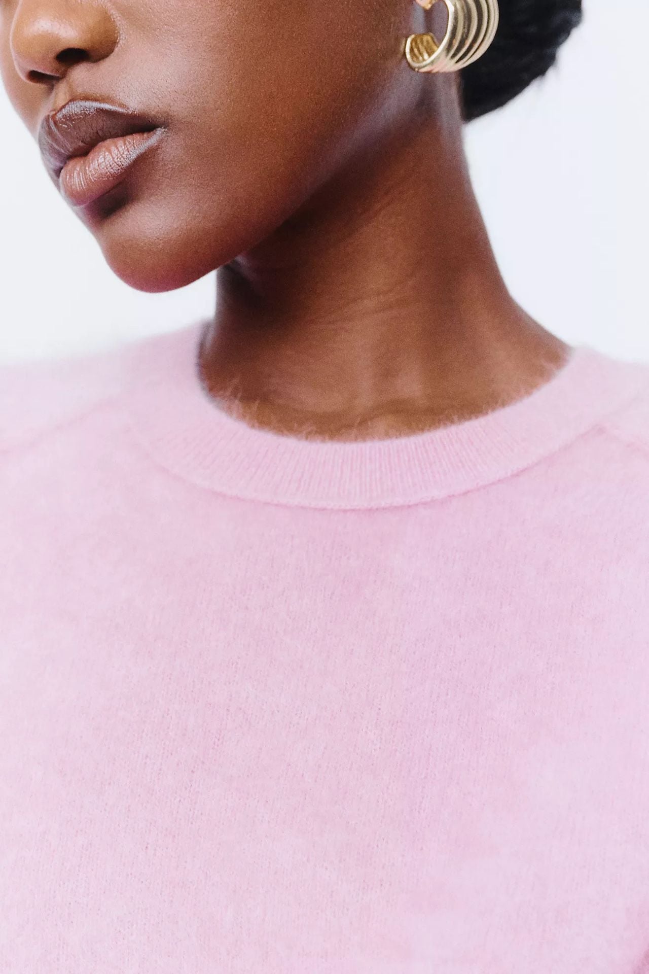 Pilcro Kaia Short Sleeve Sweater Pink Cashmere Size Small NWT 3
