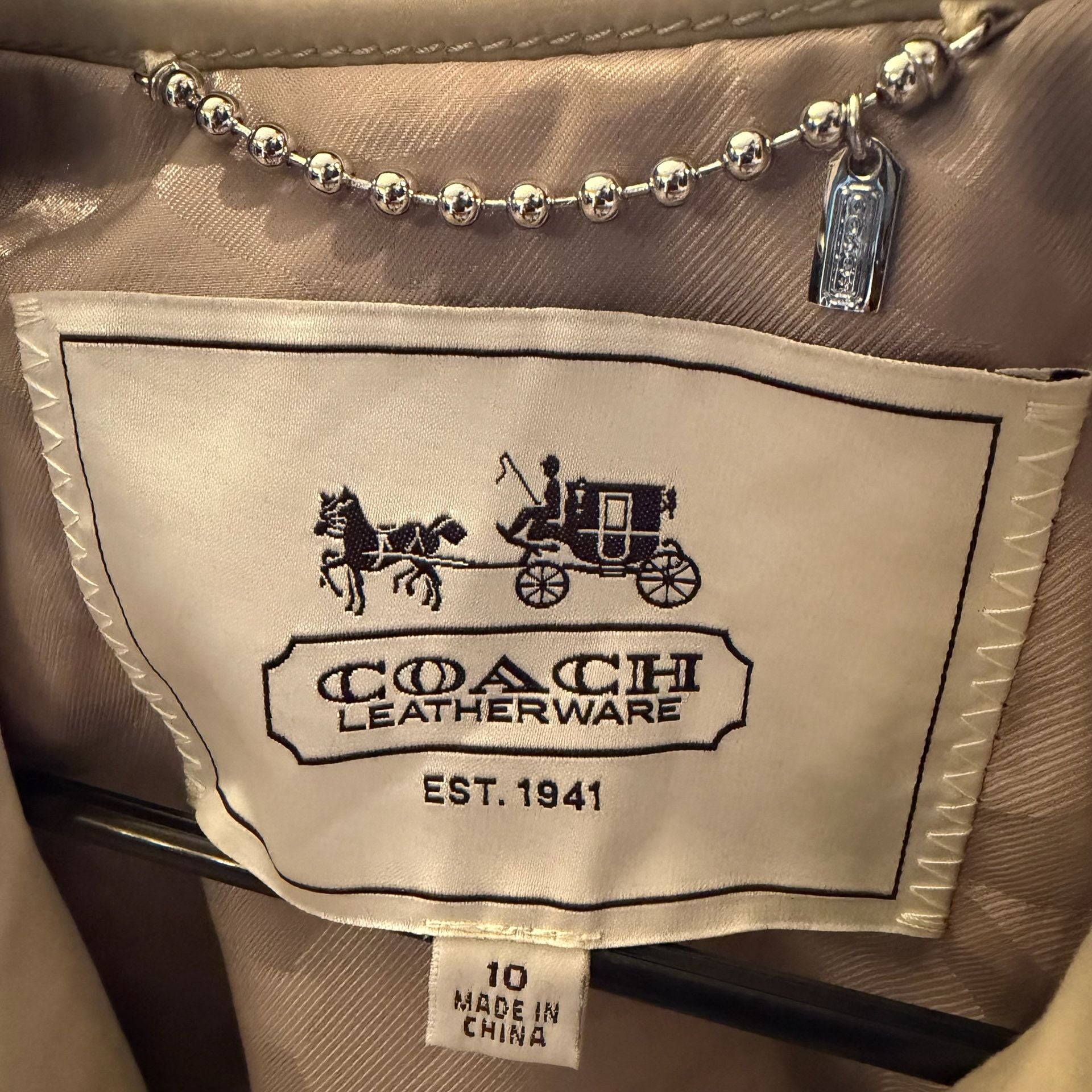 Coach Khaki Colored Fall Jacket Trench Coat
#50T926 3