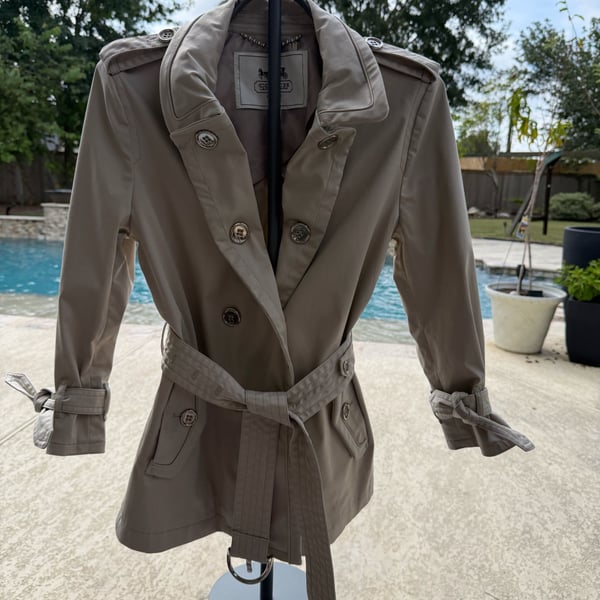 Coach Khaki Colored Fall Jacket Trench Coat
#50T926