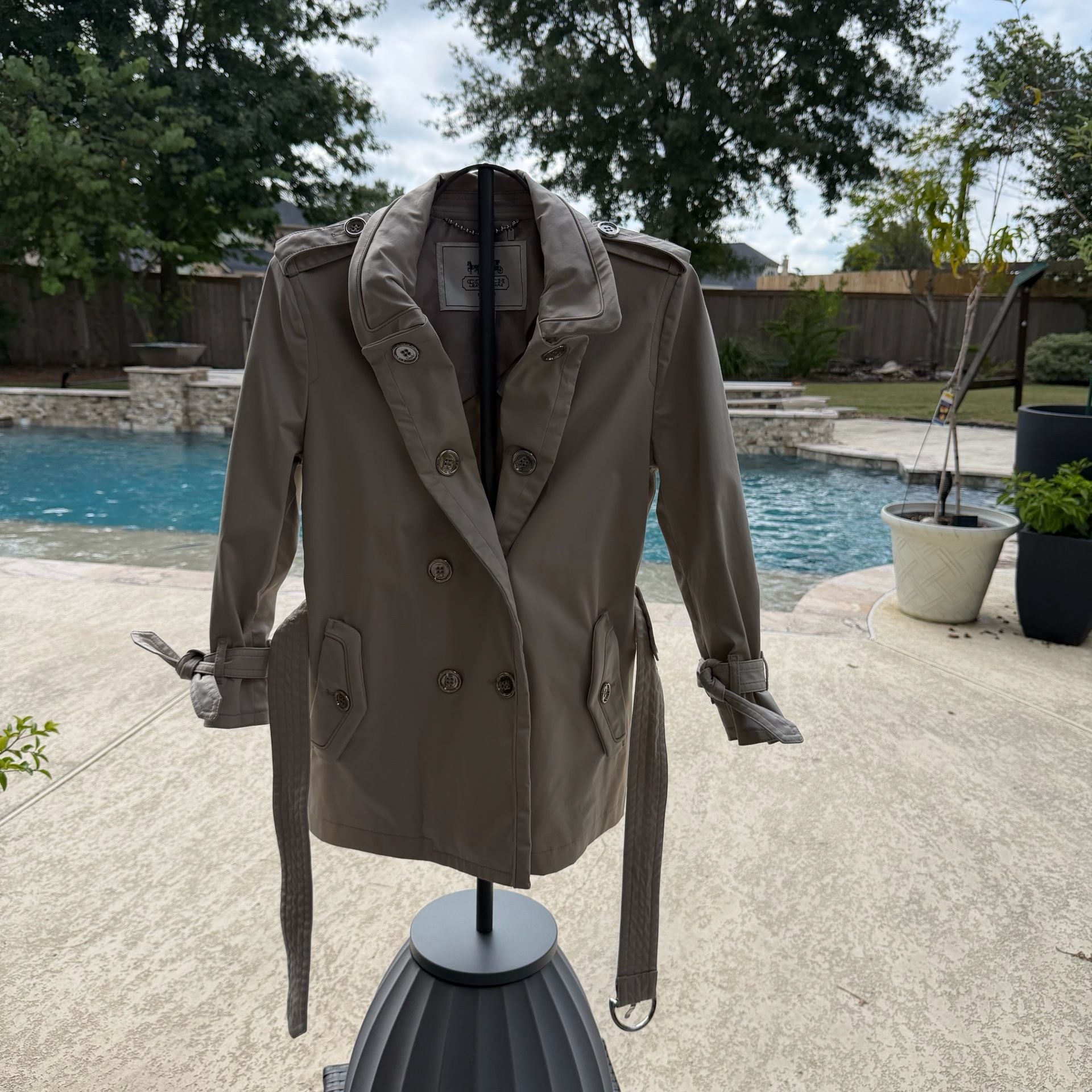 Coach Khaki Colored Fall Jacket Trench Coat
#50T926 6