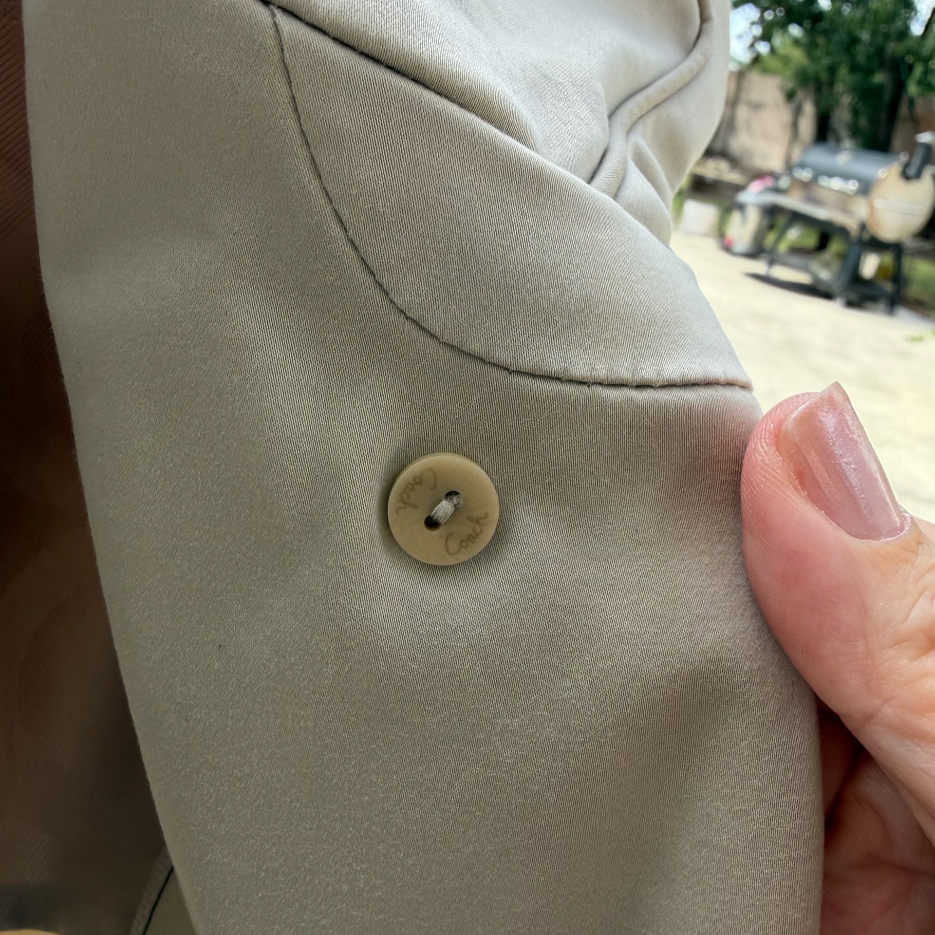 Coach Khaki Colored Fall Jacket Trench Coat
#50T926 17