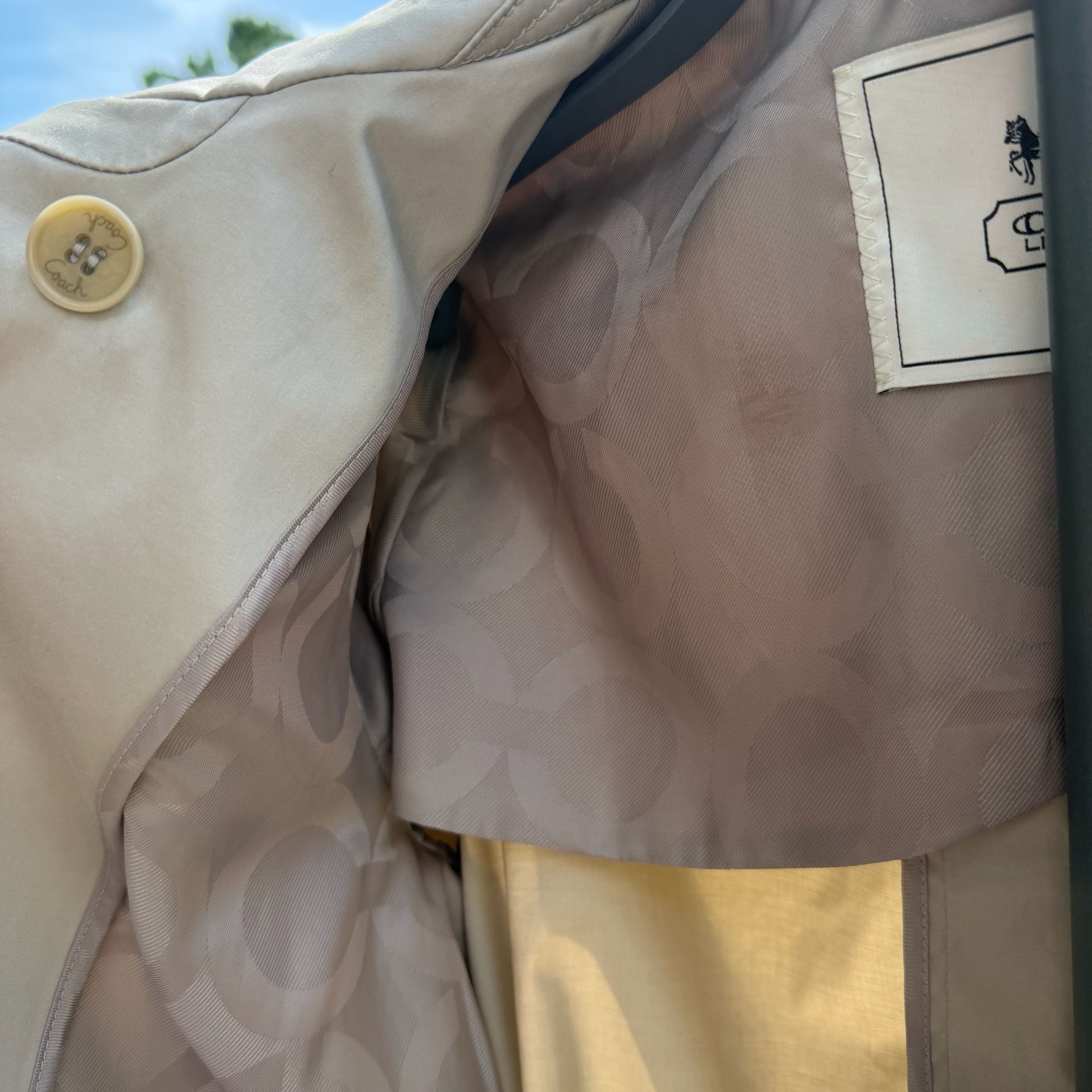 Coach Khaki Colored Fall Jacket Trench Coat
#50T926 18