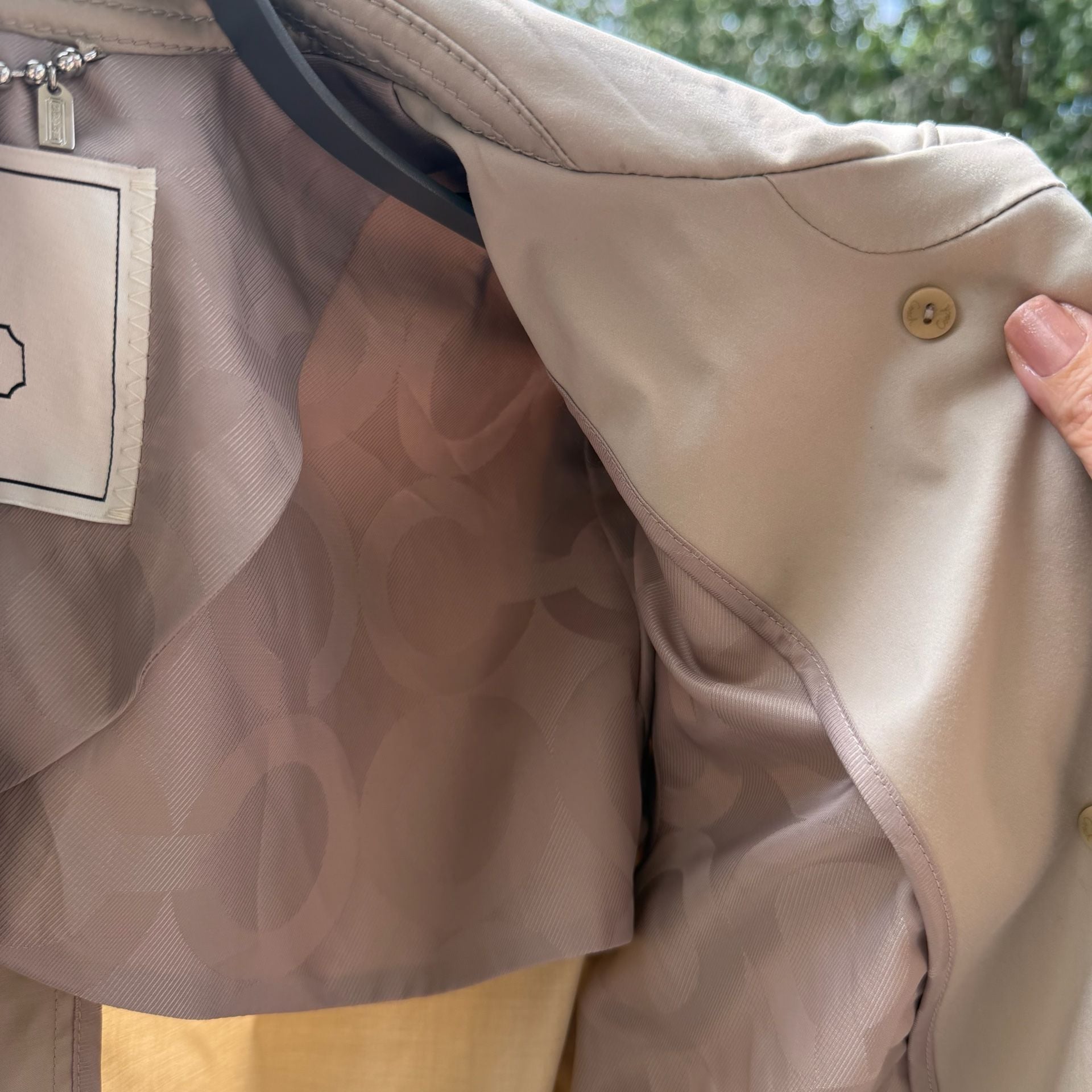 Coach Khaki Colored Fall Jacket Trench Coat
#50T926 19