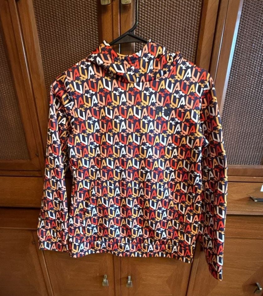 Under Armour Hoodie Size YLG Monogram Logo Print Activewear 2