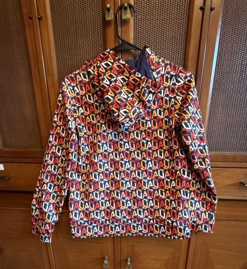Under Armour Hoodie Size YLG Monogram Logo Print Activewear 4