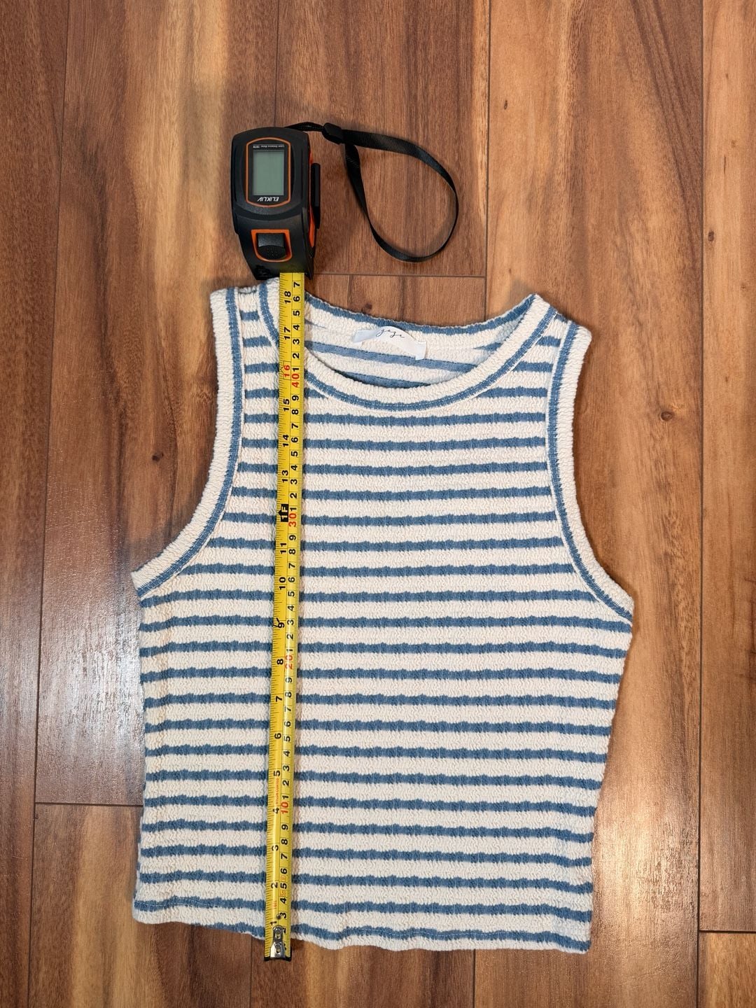 Gaze Striped Textured Tank Top 5