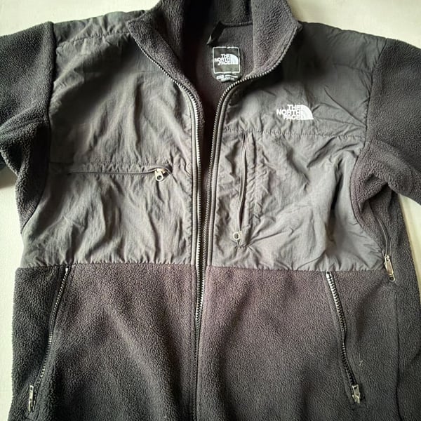 The North Face Denali Jacket Size M Black Polartec Fleece Full Zip