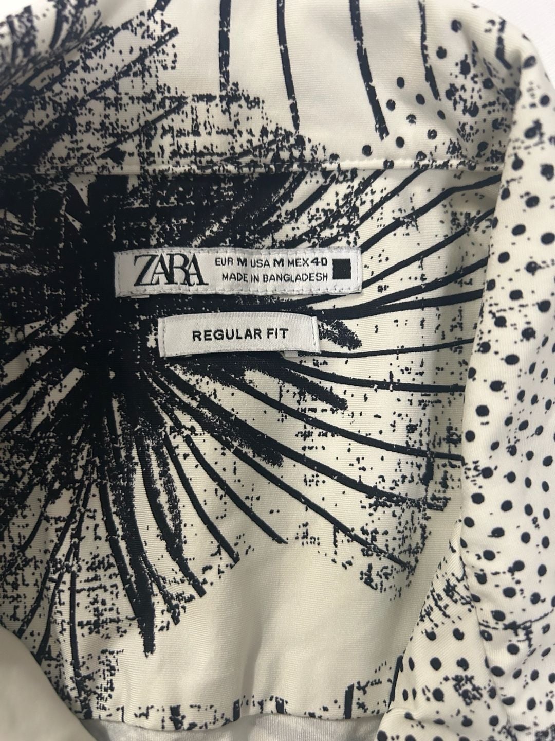 Zara black and white print 4