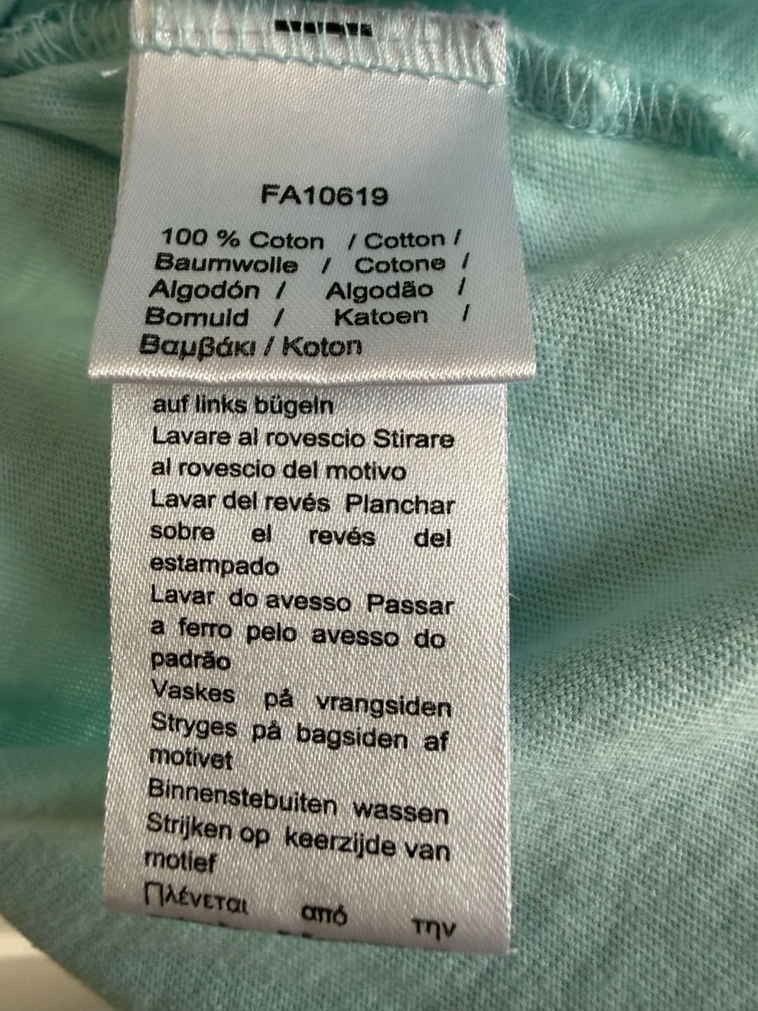 Lacoste Regular Fit Graphic T-Shirt Size L Light Blue Wave Logo 5