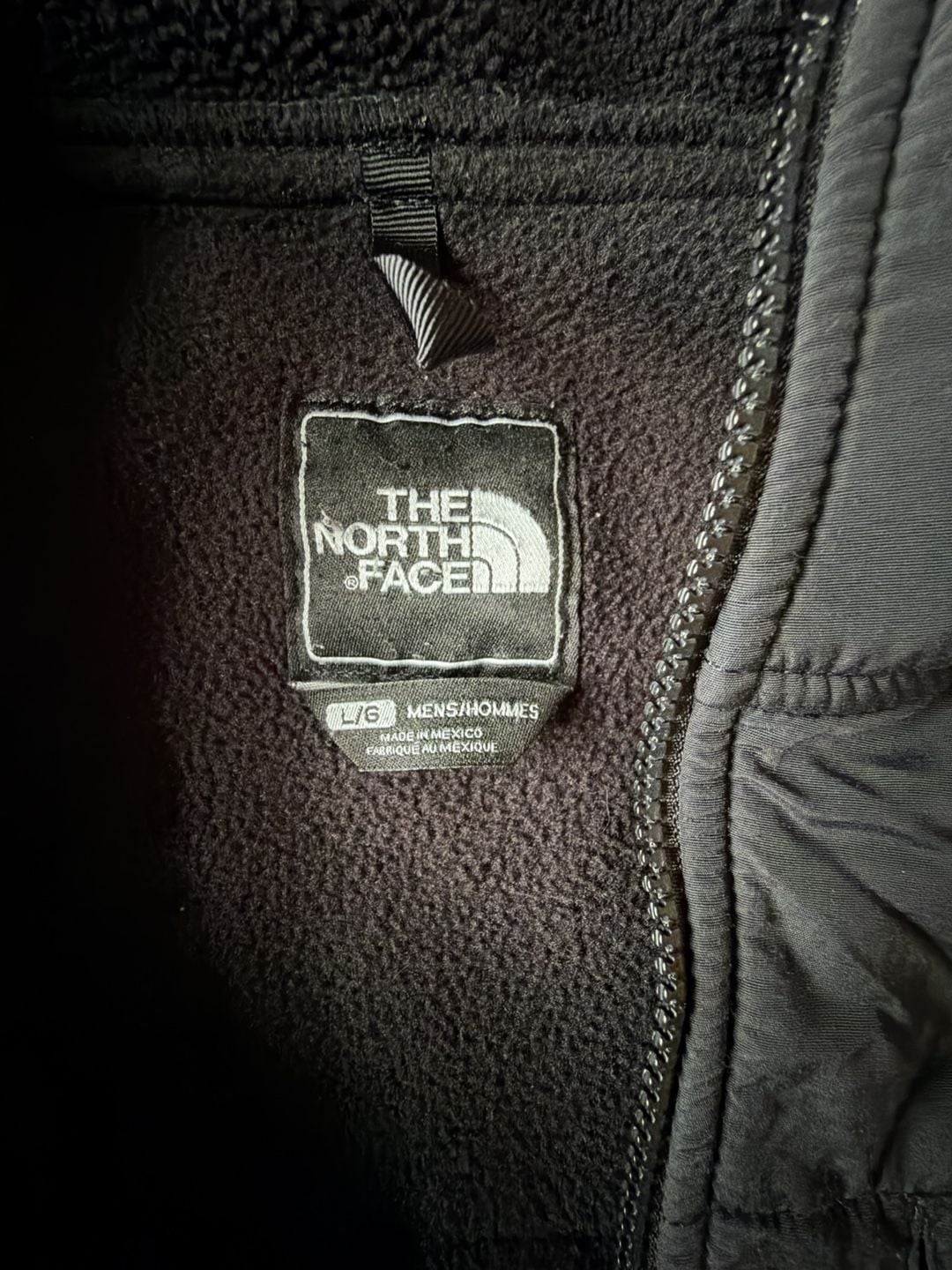 The North Face Denali Hoodie Size Large Black Polartec Fleece Full Zip 4