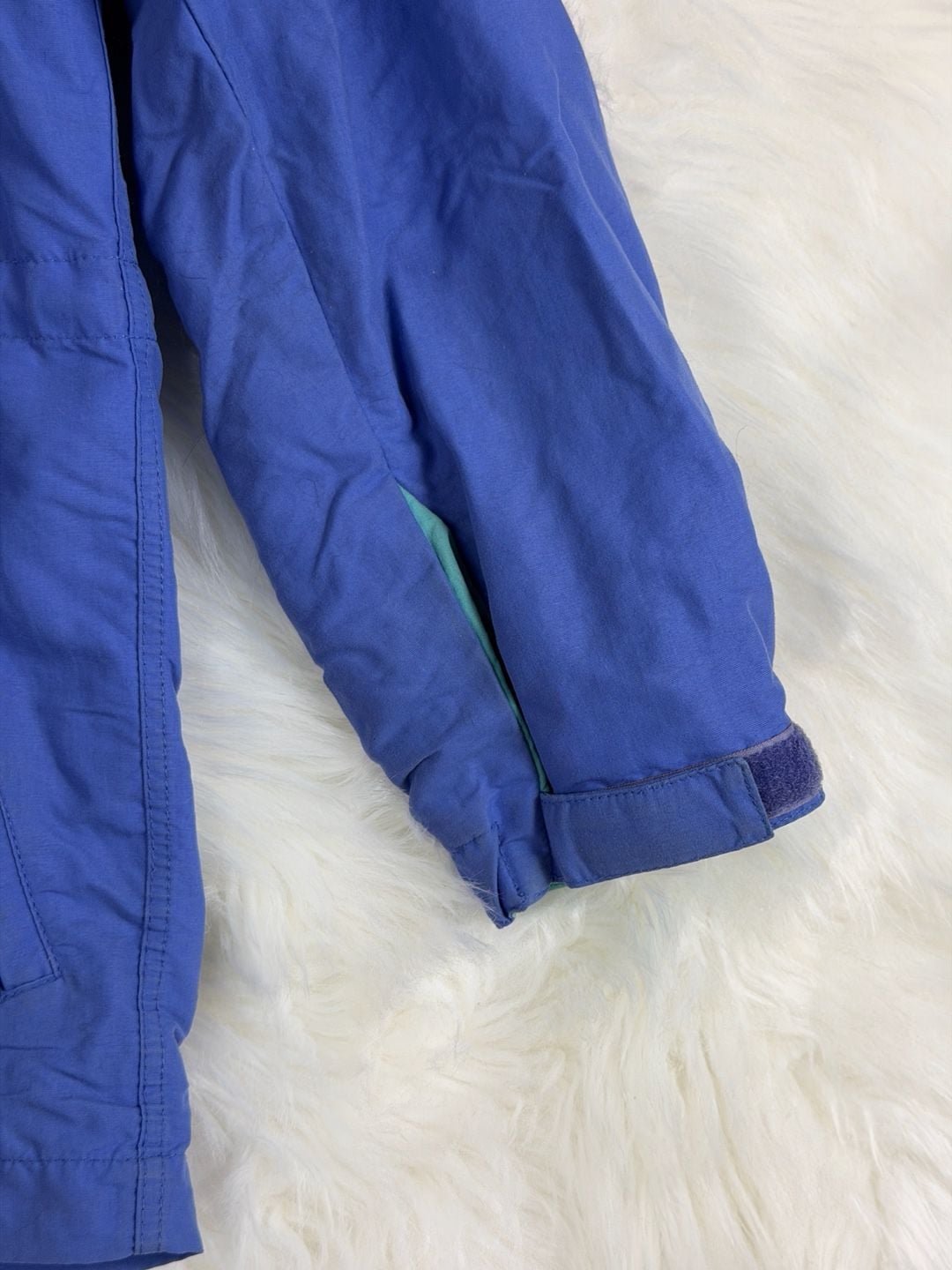 Patagonia Pullover Anorak Jacket Blue Teal Hooded Vintage 3