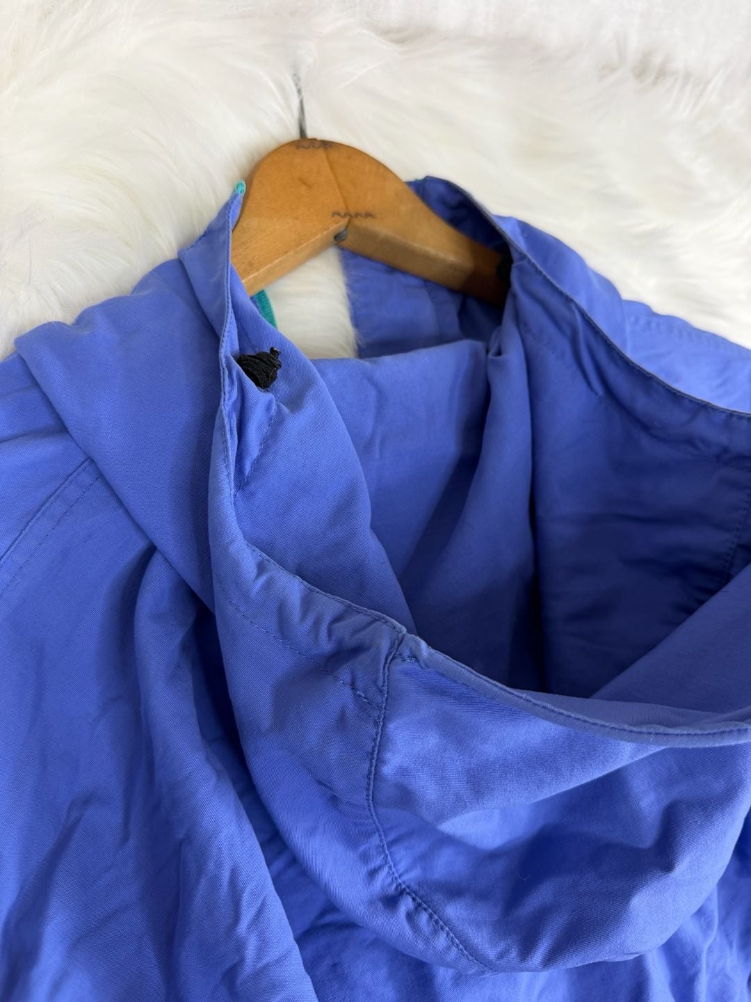 Patagonia Pullover Anorak Jacket Blue Teal Hooded Vintage 12