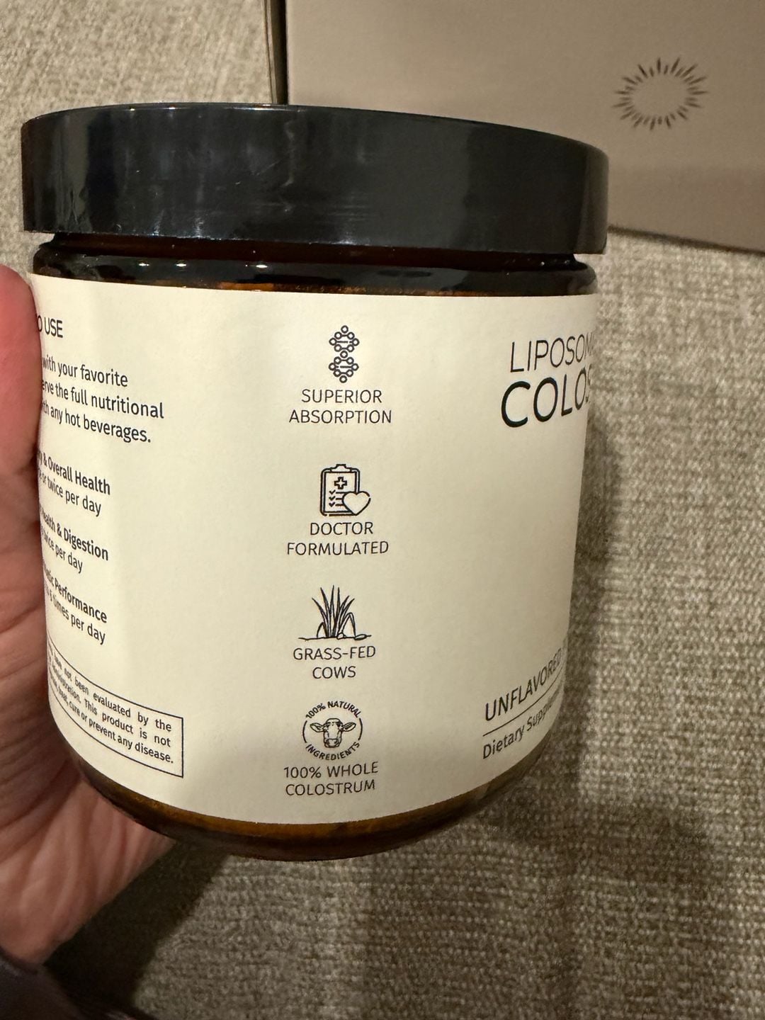 Soula Liposomal Colostrum Unflavored Powder 5.29oz 5
