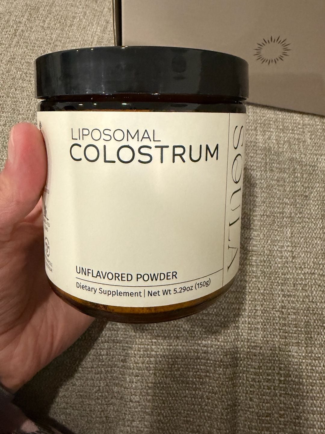 Soula Liposomal Colostrum Unflavored Powder 5.29oz 6