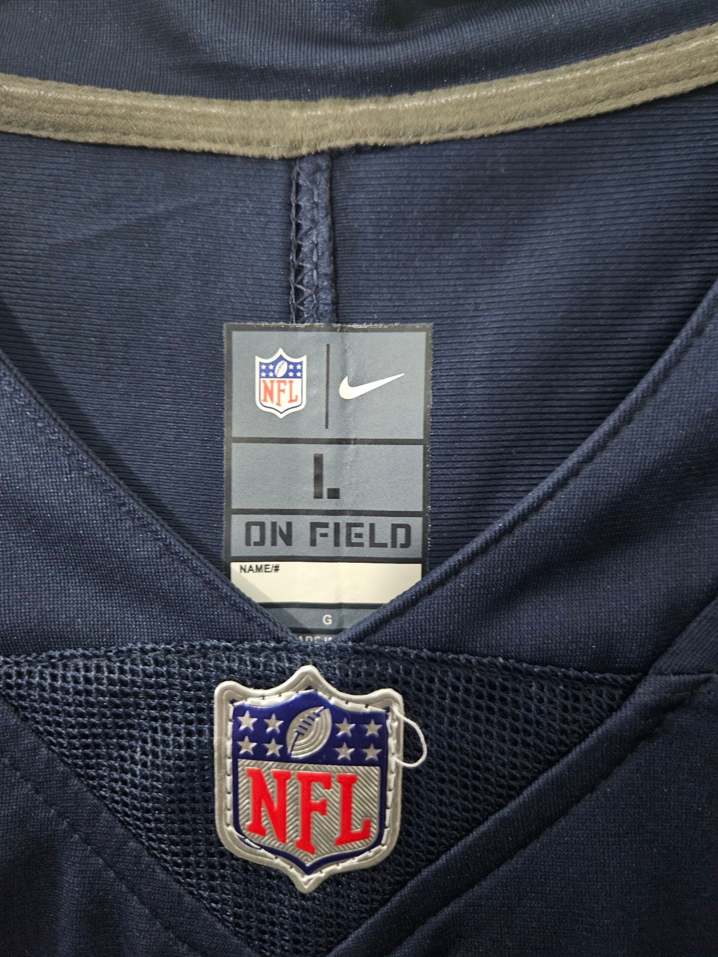 Nike Chicago Bears Justin Fields Jersey Size L Blue #1 On Field 4