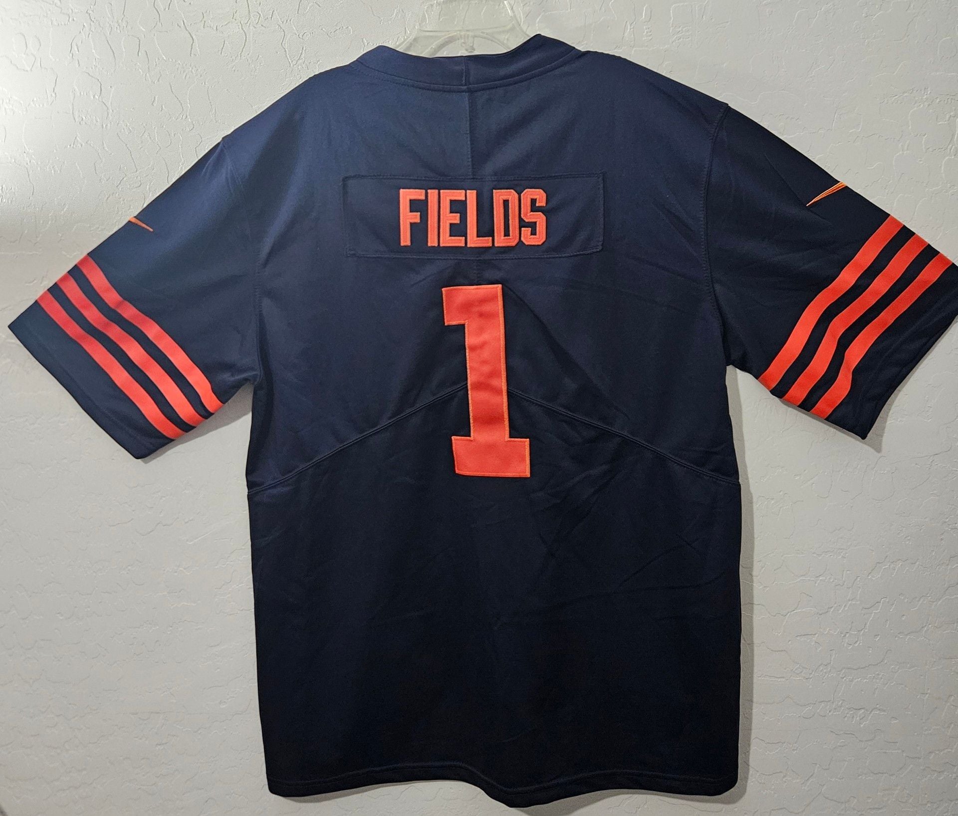 Nike Chicago Bears Justin Fields Jersey Size L Blue #1 On Field 6