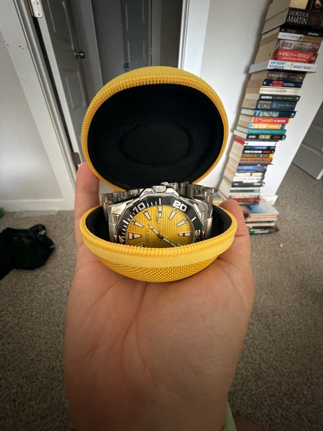 Invicta Meridian Watch 46mm Yellow Dial 001-GA-M-101 5