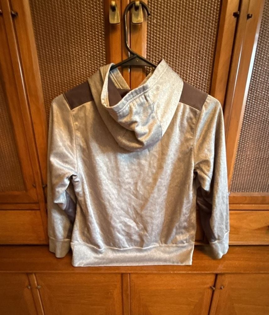 Nike Therma-Fit Hoodie Size M Gray Black Pullover Sweatshirt 4