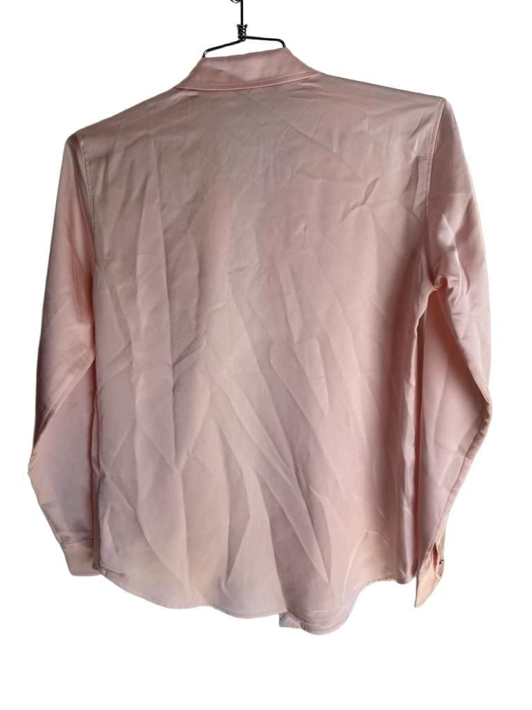 Lauren Ralph Lauren Long Sleeve Button-Down Shirt Size S/P CH Pink Polyester 5