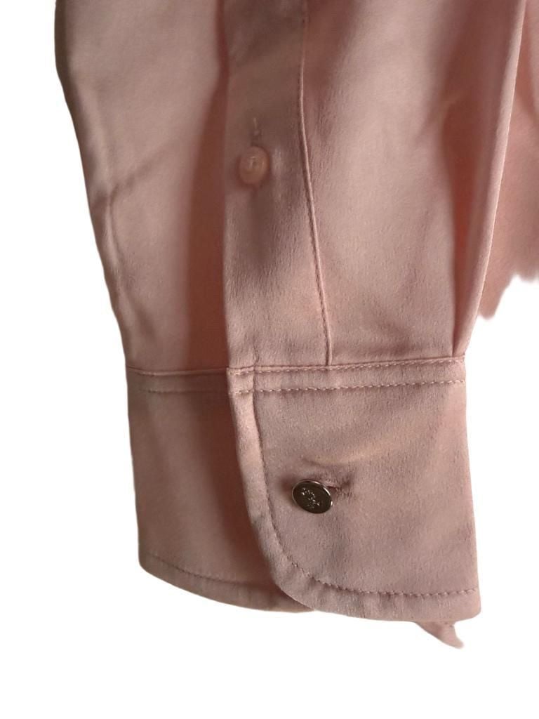 Lauren Ralph Lauren Long Sleeve Button-Down Shirt Size S/P CH Pink Polyester 7
