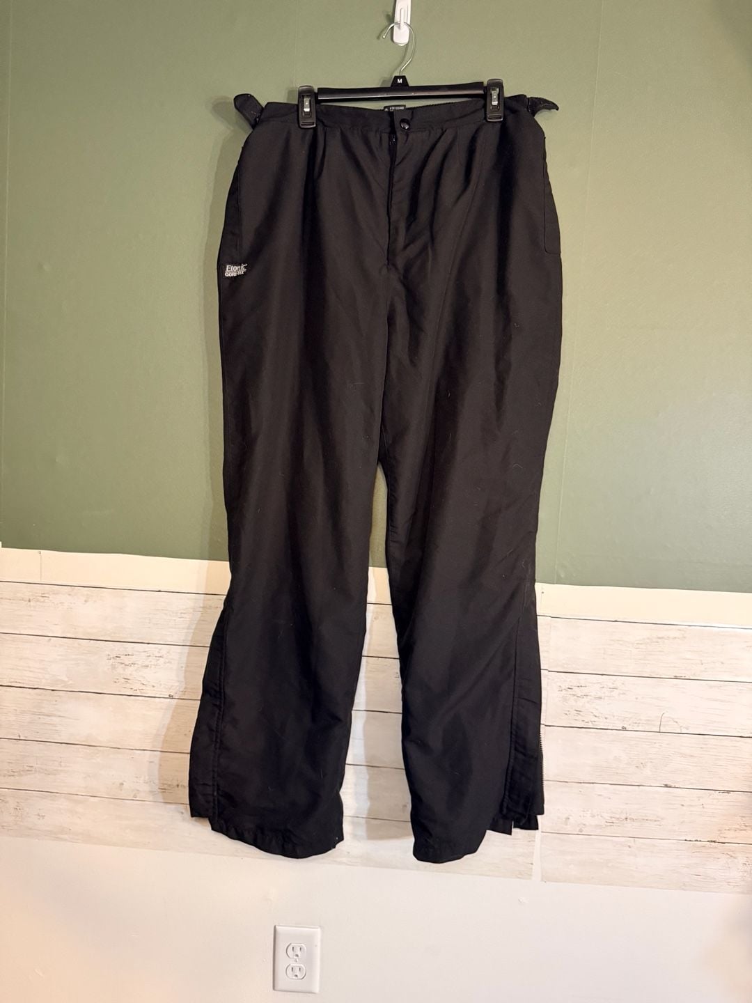 Etonic Gore-Tex Golfwear Pants Size XL Black Waterproof Wind Pants 2