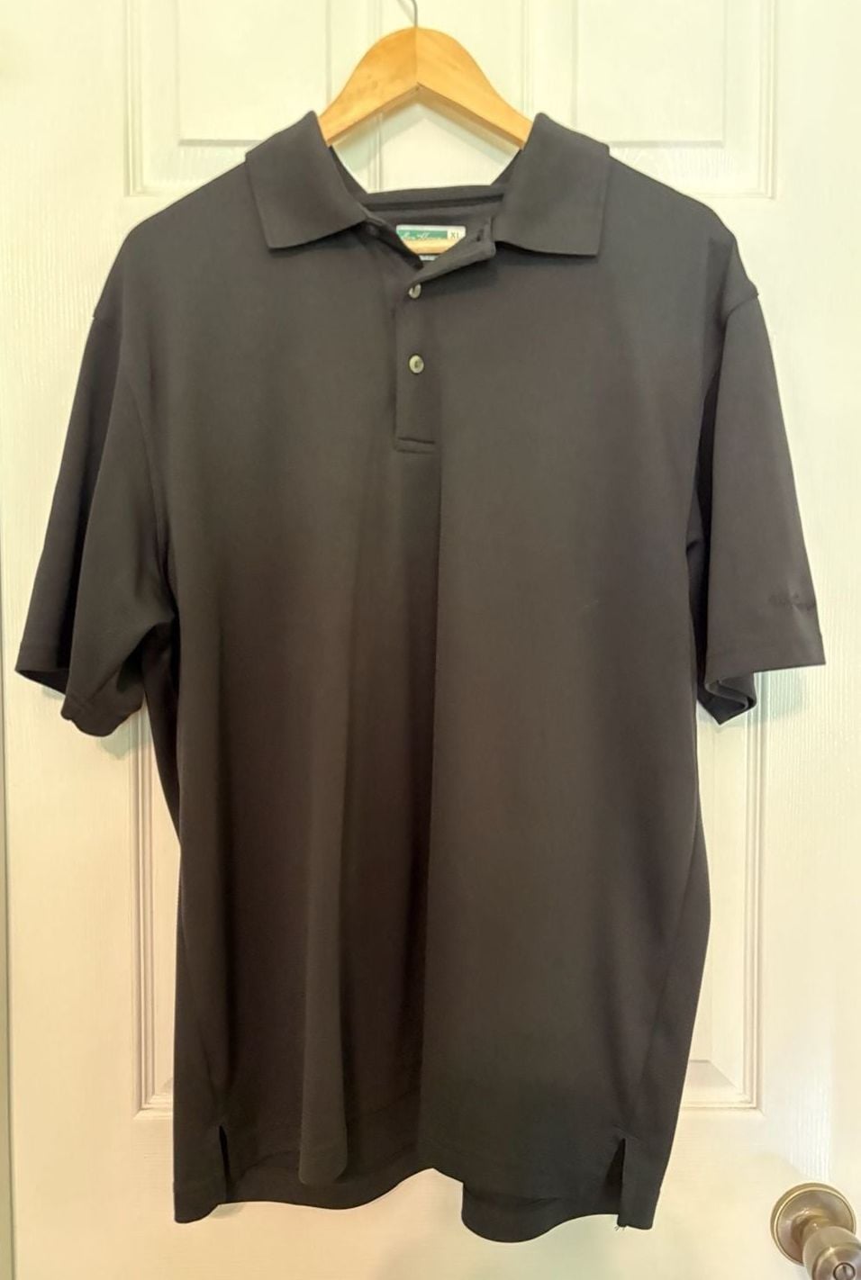EUC Ben Hogan Performance Men's Solid Black Golf Polo Shirt, XL 2