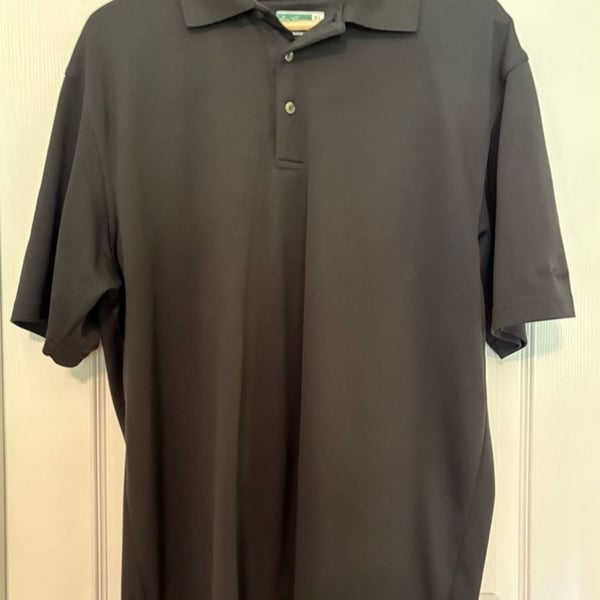 EUC Ben Hogan Performance Men's Solid Black Golf Polo Shirt, XL