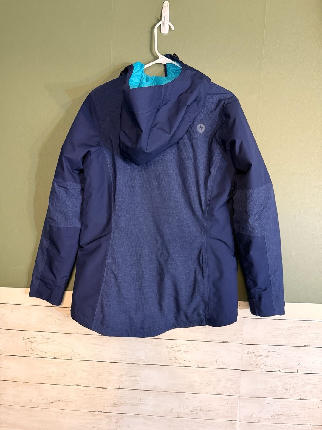 Marmot Repose Featherless Jacket Size M Blue Insulated Ski Snow Hooded 3