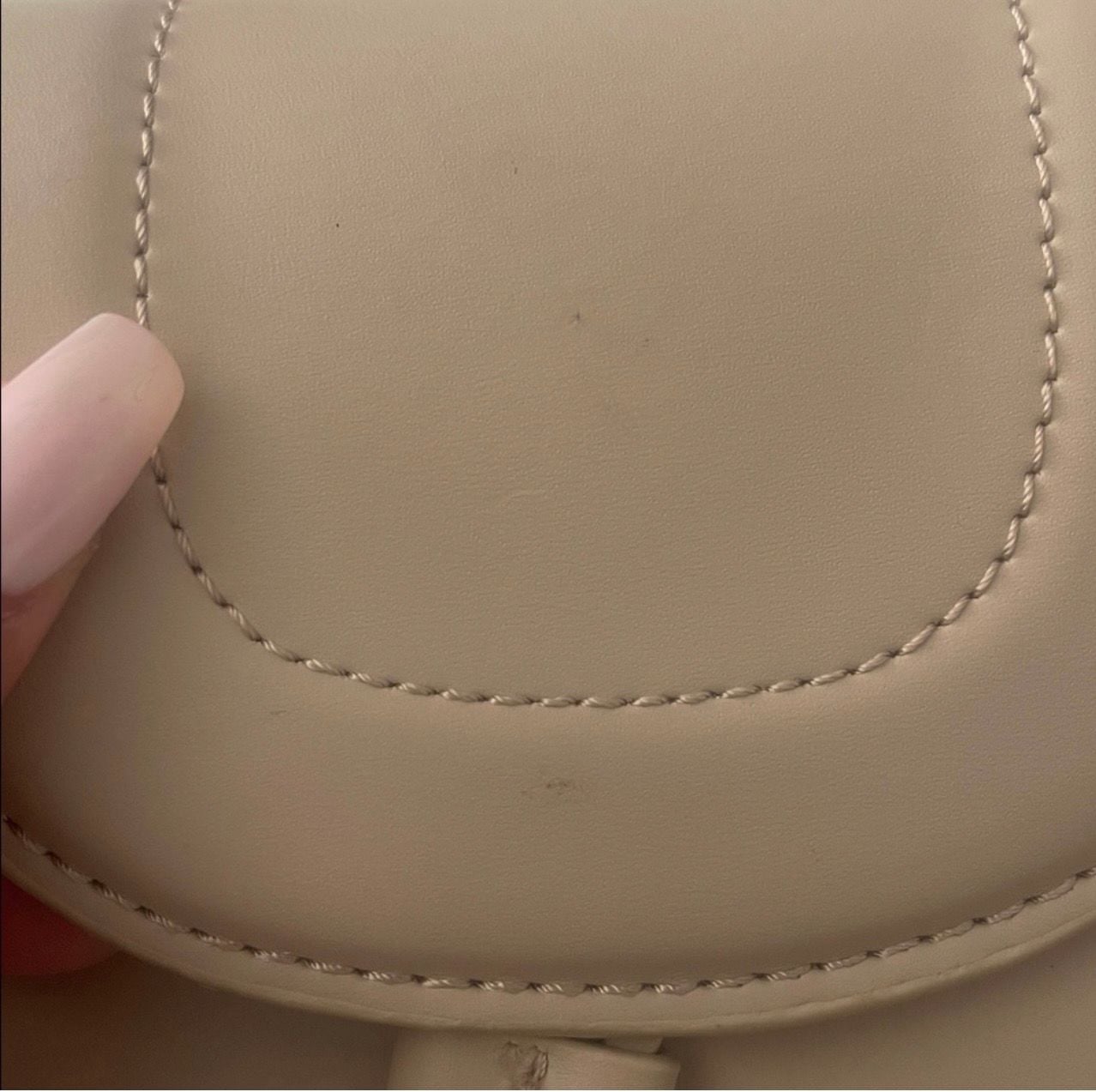 Zara Crossbody Bag Beige Chain Handle Top Handle 7