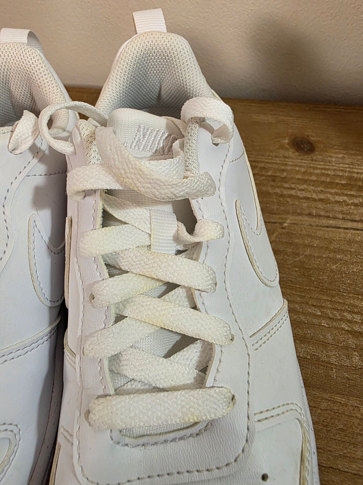 Nike Court Borough Low Recraft White Sneakers, Kids 4.5 5