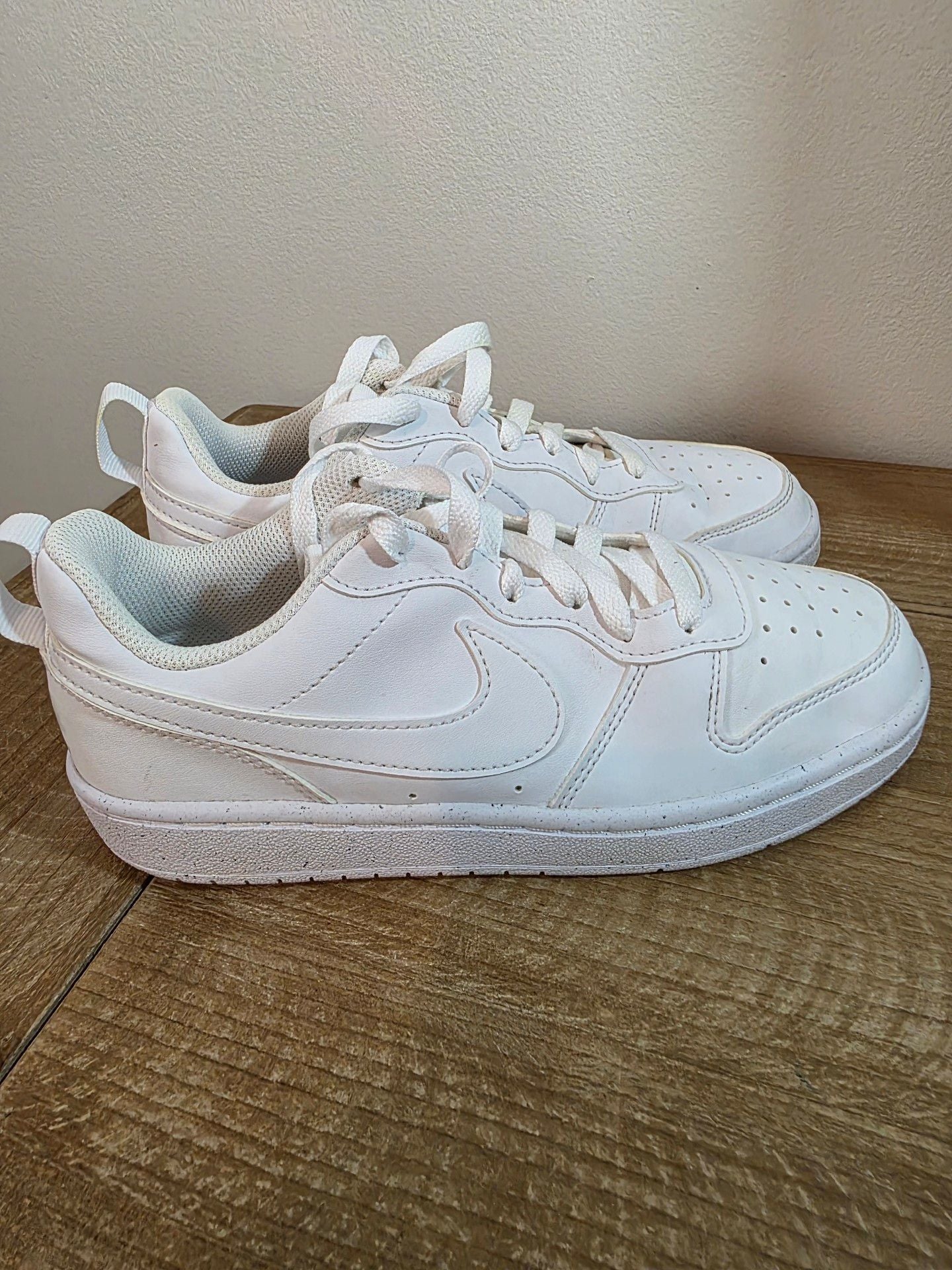 Nike Court Borough Low Recraft White Sneakers, Kids 4.5 6