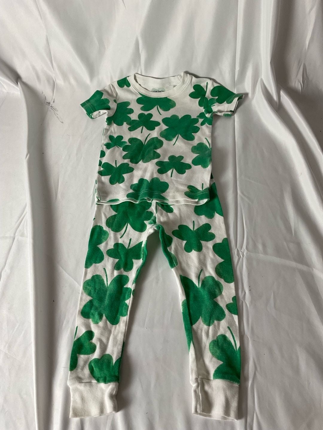 Carter's Pajama Set Size 24M Green 1