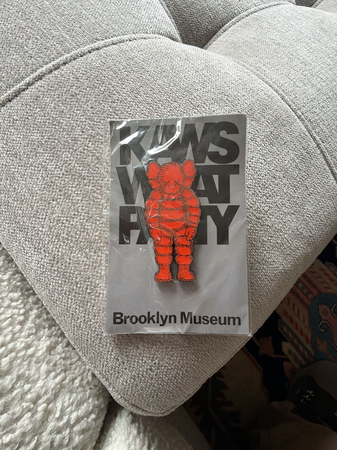 KAWS What Party Pin Orange Brooklyn Museum 2