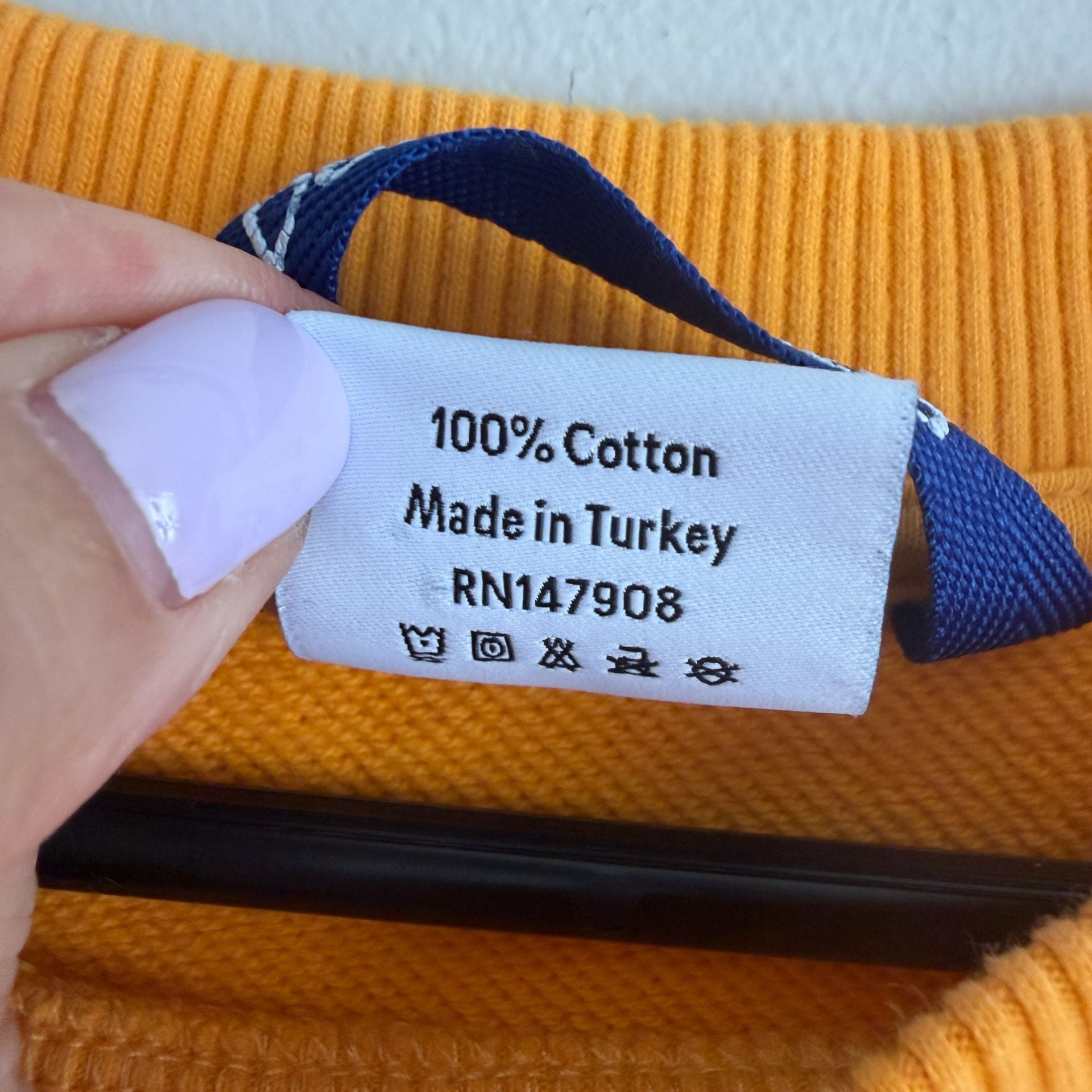 Outdoor Voices Y'all Sweatshirt Size L Orange Cotton Crewneck 7