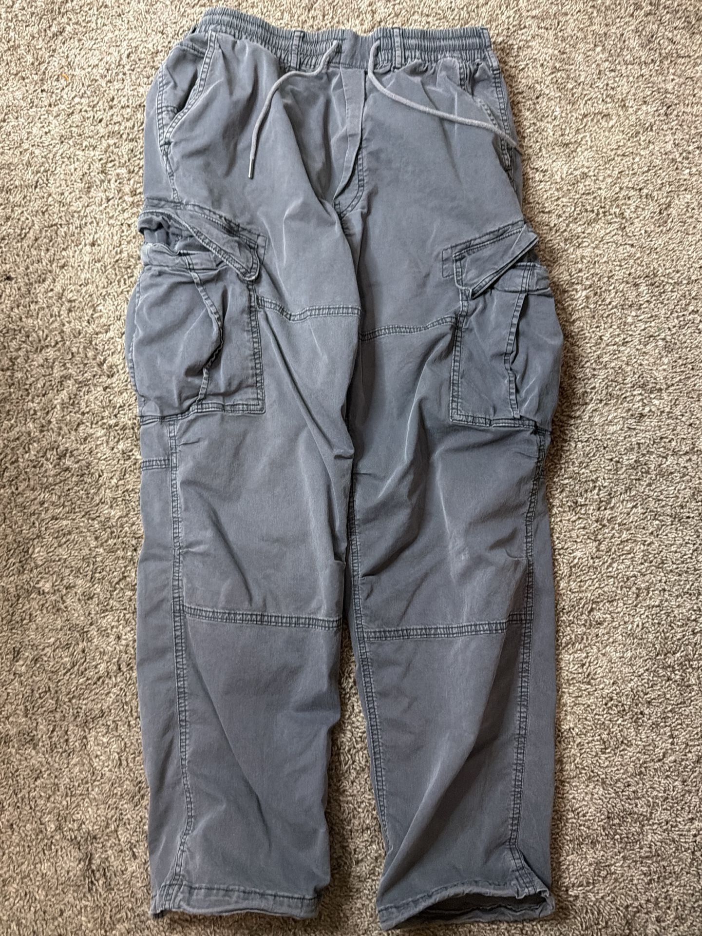 American Eagle Flex Cargo Jogger Pants Gray 2