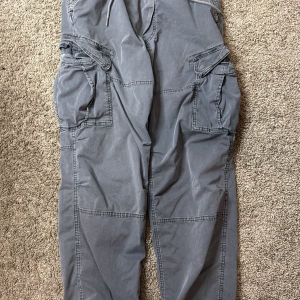 American Eagle Flex Cargo Jogger Pants Gray