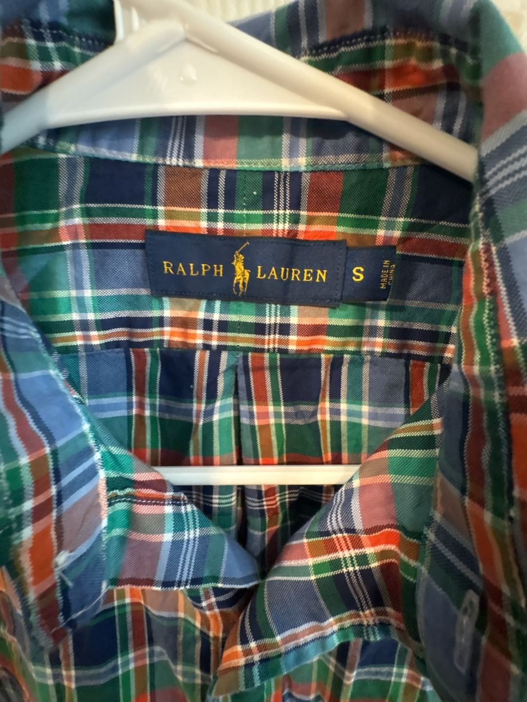 Ralph Lauren Plaid Button Down Shirt Size S Multicolor Long Sleeve 3