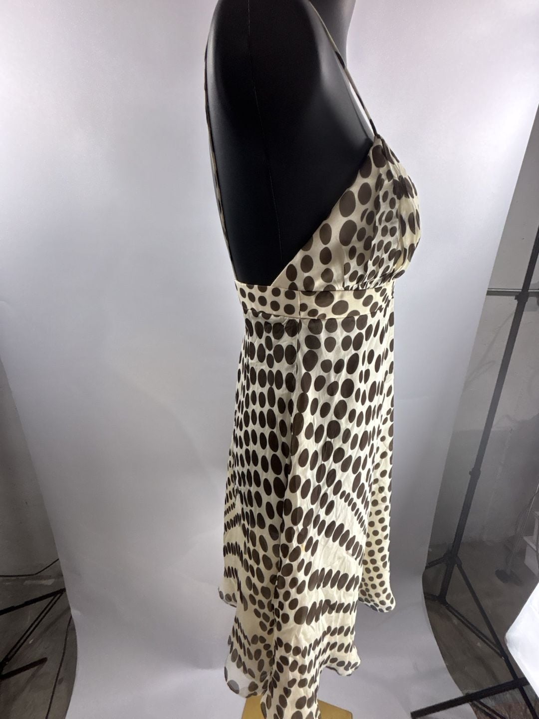 Milly Silk Dress Size 2 Polka Dot Slip Dress 4
