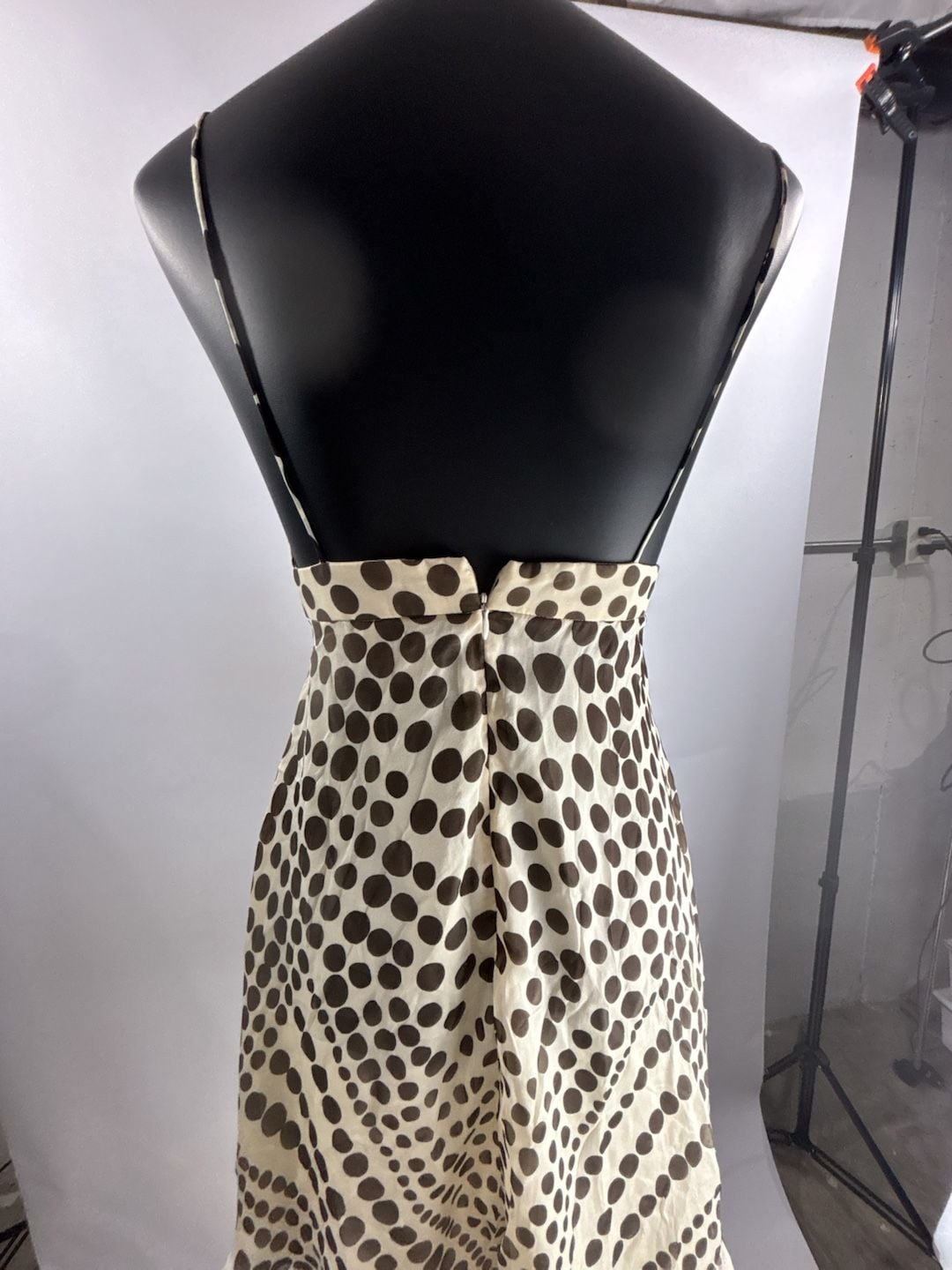 Milly Silk Dress Size 2 Polka Dot Slip Dress 6