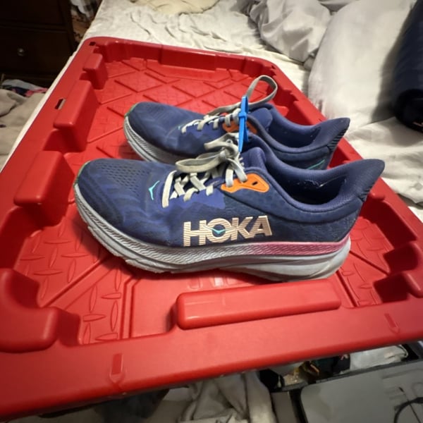 HOKA Challenger ATR 7 Running Shoes Blue Pink SIZE 8