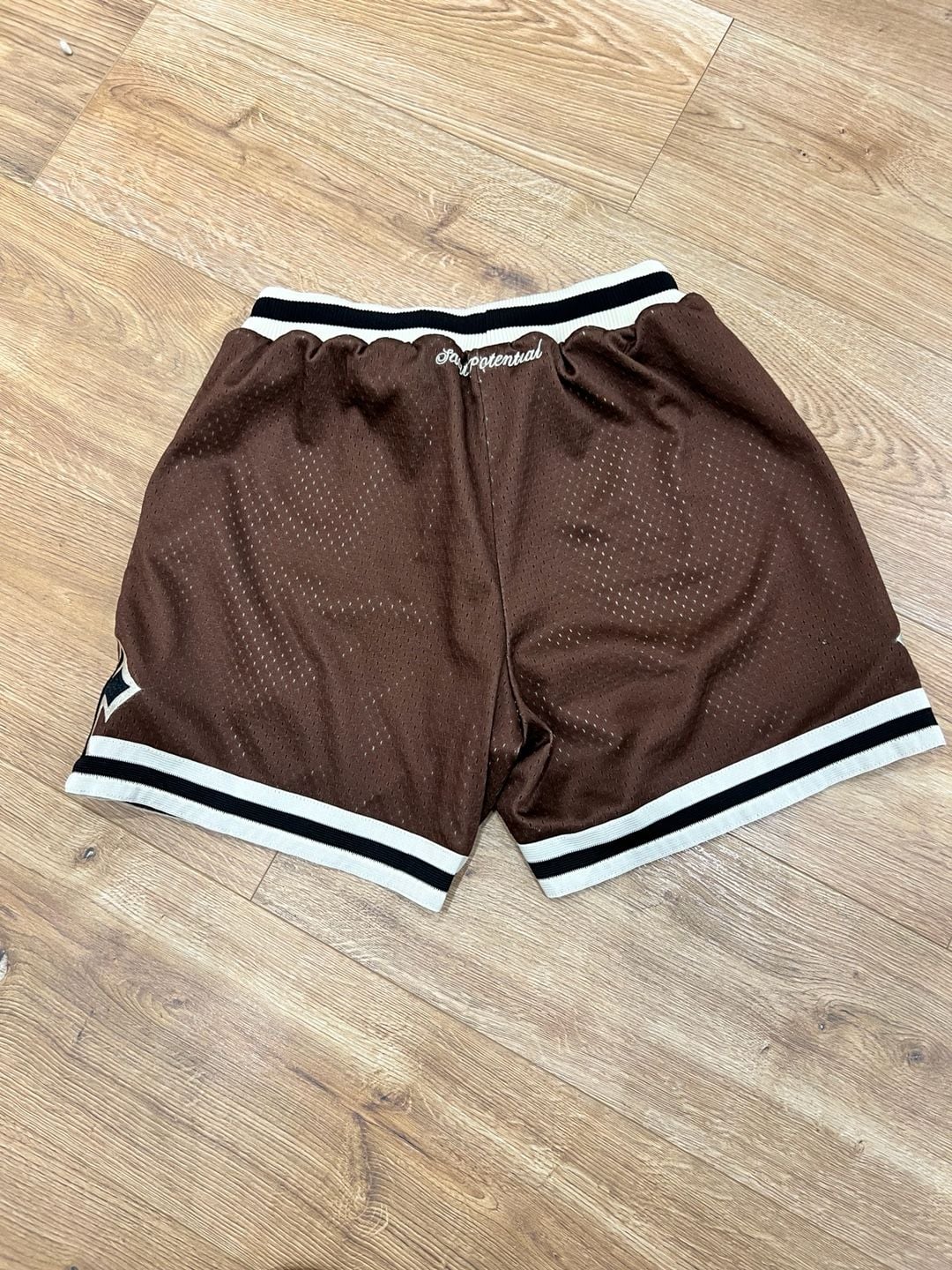 Saint Potential Mocha League Shorts Size XS Brown Mesh Streetwear 3
