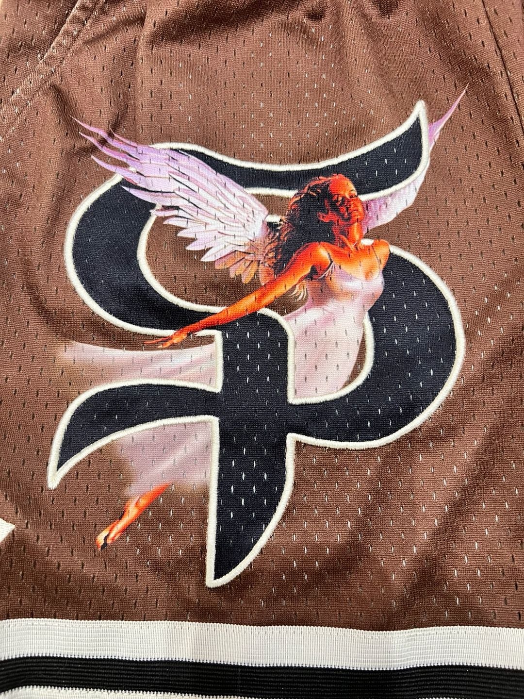 Saint Potential Mocha League Shorts Size XS Brown Mesh Streetwear 6