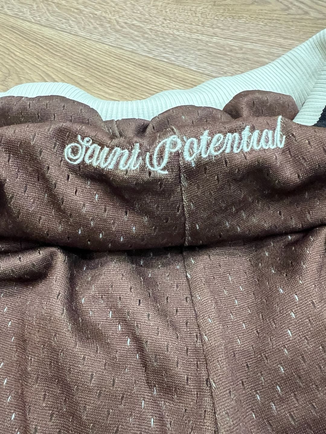 Saint Potential Mocha League Shorts Size XS Brown Mesh Streetwear 10