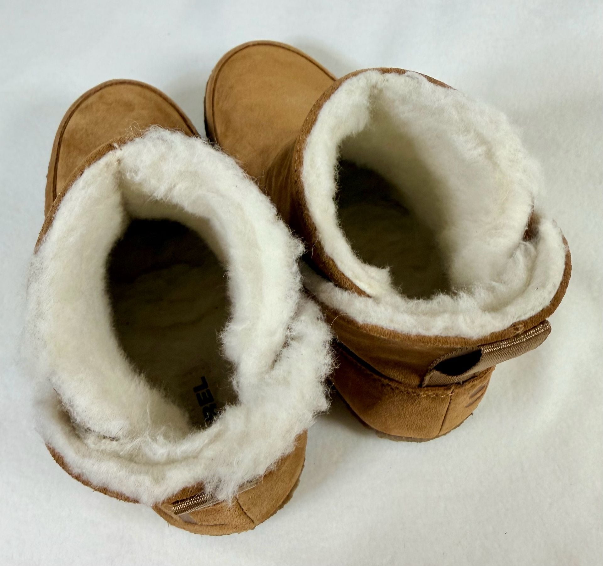 Sorel Nakiska Bootie/Boot Suede Shearling Camel Brown Women’s 8.5 11