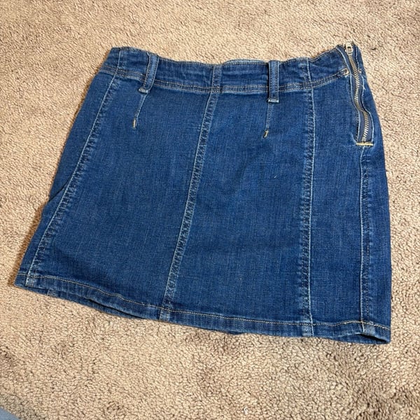 We The Free Denim Skirt Size 26 Blue (0030)